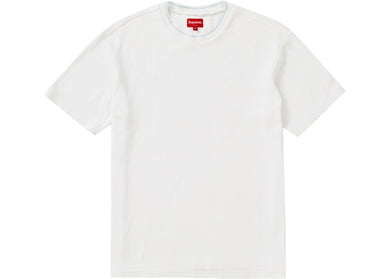 Stripe Rib Waffle Top (White)