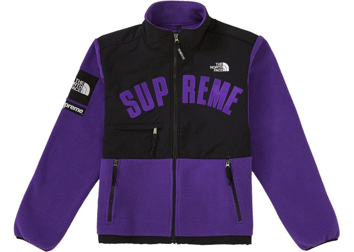 Supreme The North Face Arc Logo Denali Fleece Jacket (Purple