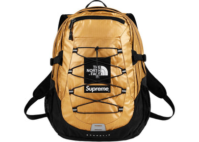 Supreme The North Face Metallic Borealis Backpack Gold