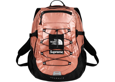 Supreme The North Face Metallic Borealis Backpack Rose Gold