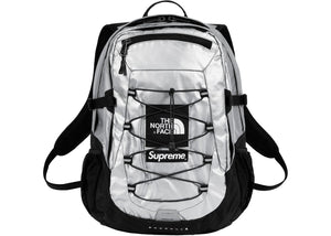 Supreme The North Face Metallic Borealis Backpack Silver