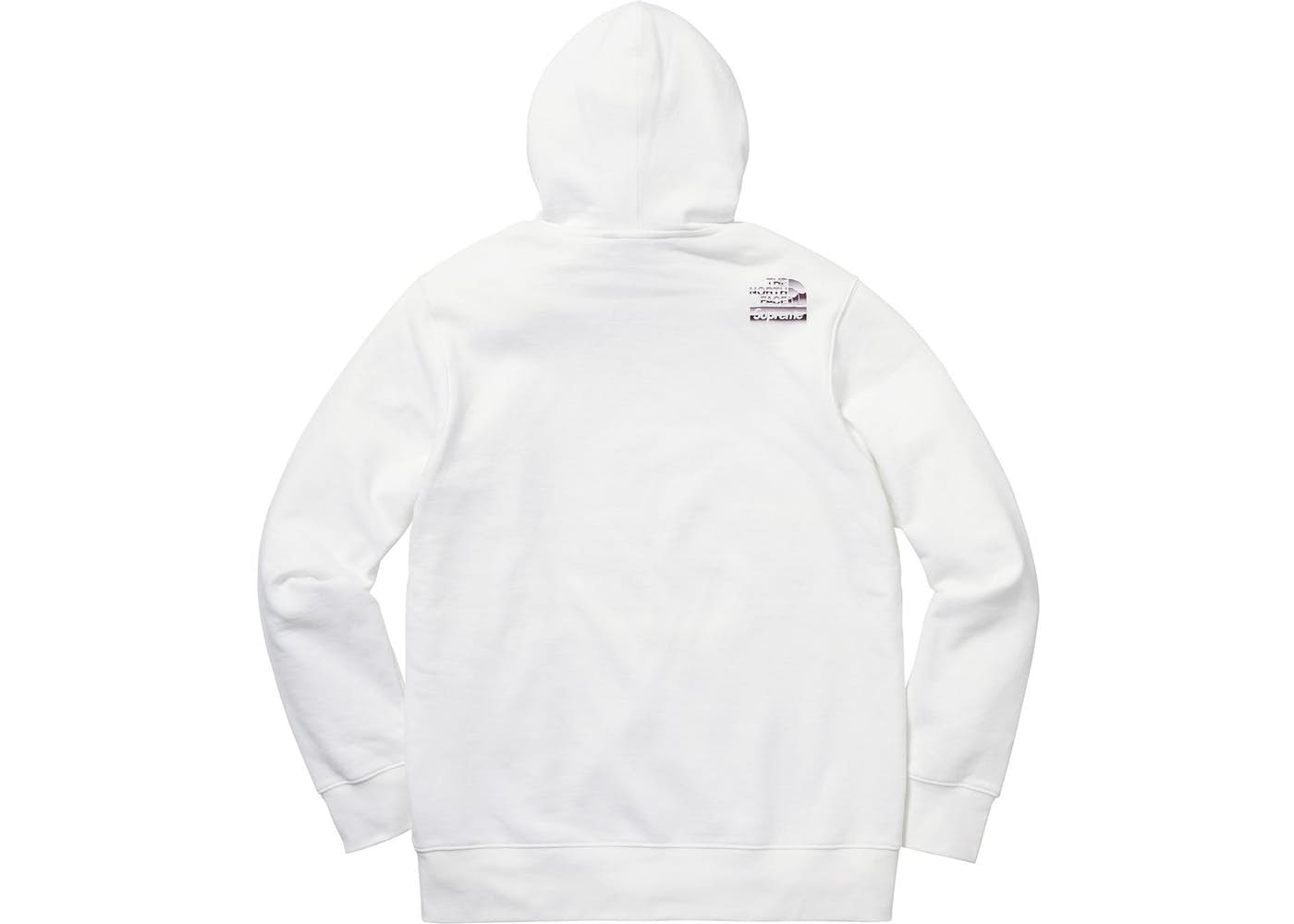 Supreme x The North Face Metallic Logo Hooded Sweatshirt - White – Grails SF
