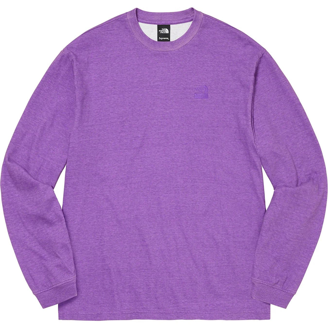 Supreme The North Face Pigment Printed L/S Top Purple