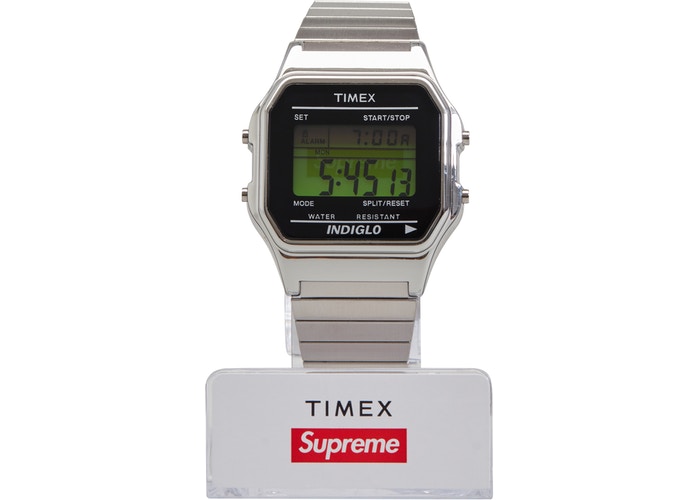 Supreme Timex Digital Watch Silver