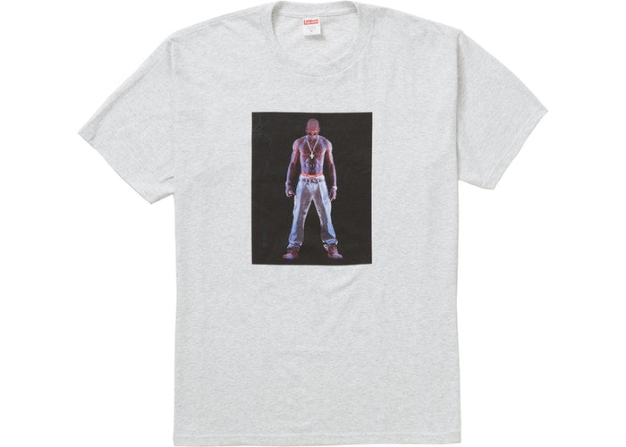 Supreme Tupac Hologram Tee Grey