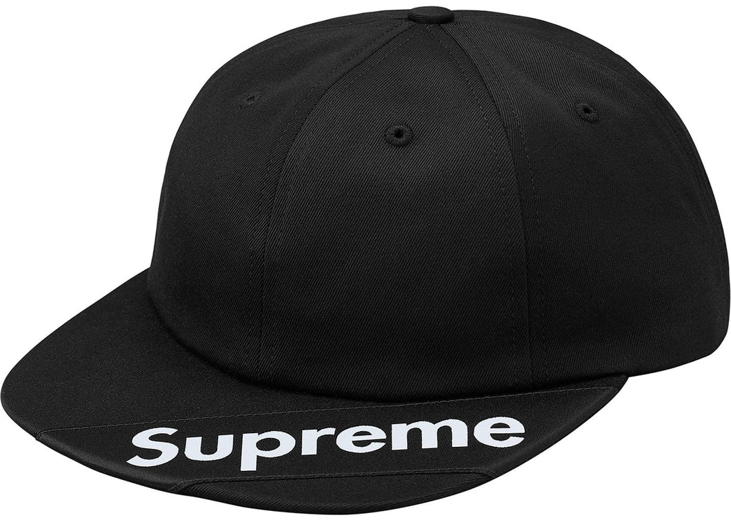 Supreme Visor Label 6-Panel Black