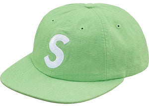 Supreme Washed Chambray S Logo 6-Panel Green