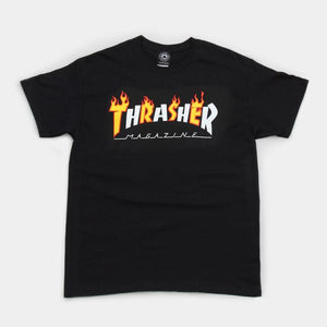Thrasher Flame Mag Tee - Black