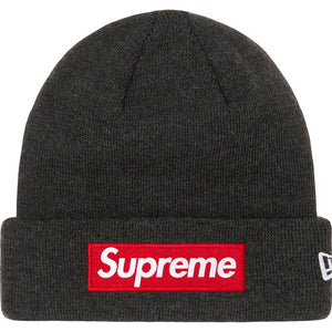 Supreme New Era FW21 Box Logo Beanie Grey