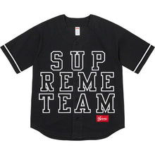 Supreme denim Baseball Jersery Black