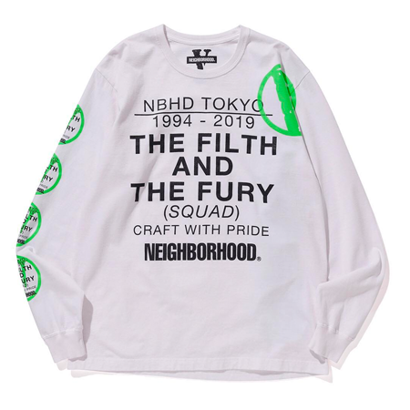 NEIGHBORHOOD X VLONE L/S Tee (White)