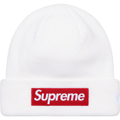 Supreme New Era FW21 Box Logo Beanie White