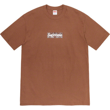 Supreme Bandana Box Logo Tee Brown