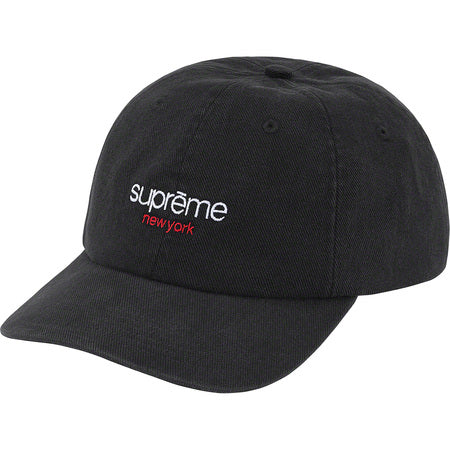 Supreme Classic Logo 6-Panel Black