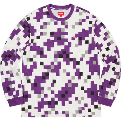 Supreme Small Box L/S Tee Purple Camo