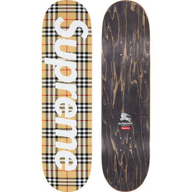 Supreme Burberry Skateboard Beige