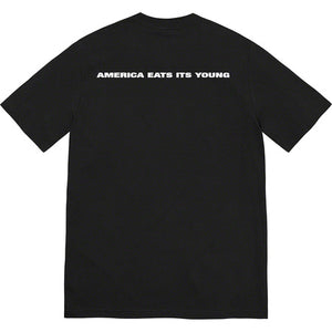 Supreme America Eats Its Young Tee Black