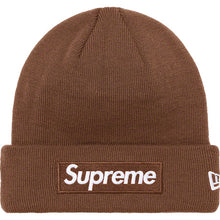 Supreme New Era FW21 Box Logo Beanie Brown