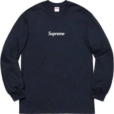 Supreme Box Logo L/S Tee Navy