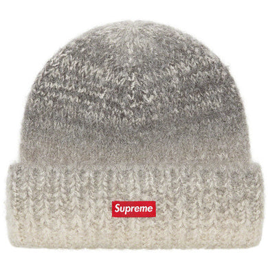 Supreme Gradient Stripe Beanie Grey