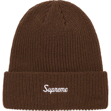 Supreme Loose Gauge Beanie Brown