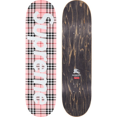 Supreme Burberry Skateboard Pink