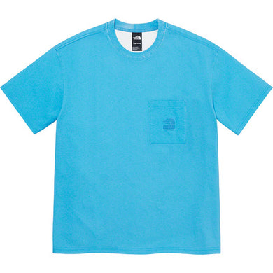 Supreme The North Face Pigment Printed Pocket Tee Blue
