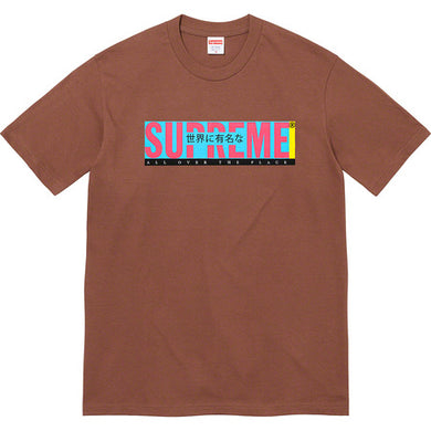 Supreme All Over Tee Brown