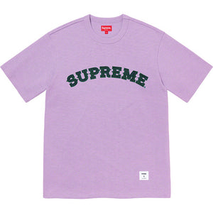 Supreme Plaid Applique S/S Top Purple