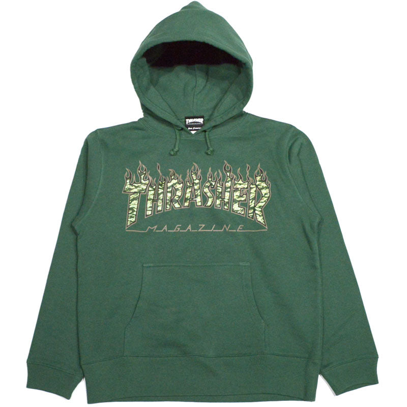 Thrasher Tiger Flame Camo Hoodie Sweat