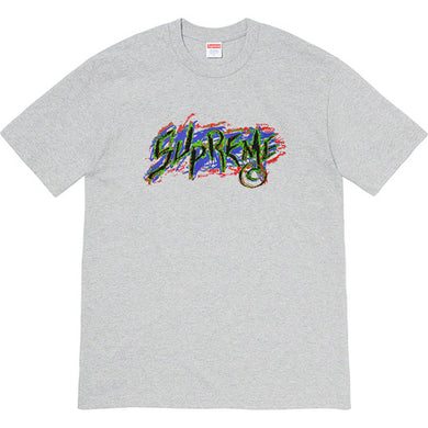 Supreme Scratch Tee Grey