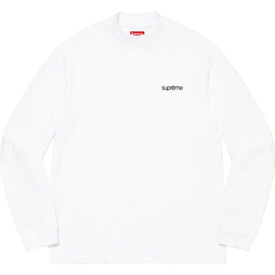 Supreme Mock Neck L/S Top White FW22