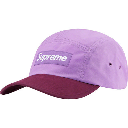 Supreme Waxed Cotton Camp Cap Purple