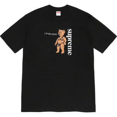 Supreme Not Sorry Tee Black