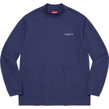 Supreme Mock Neck L/S Top Navy FW22