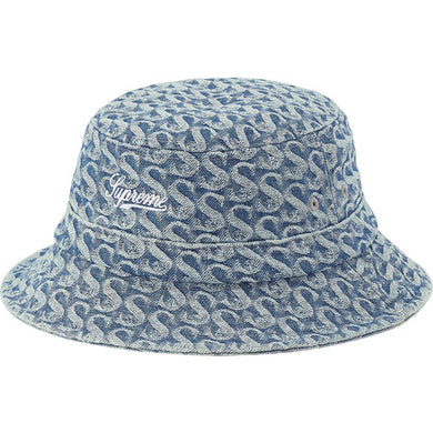 Supreme Monogram Denim Crusher Blue