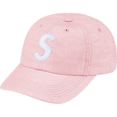 Supreme Raffia S Logo 6-Panel Pink