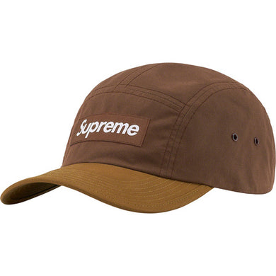 Supreme Waxed Cotton Camp Cap Brown