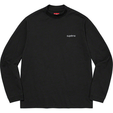 Supreme Mock Neck L/S Top Black FW22