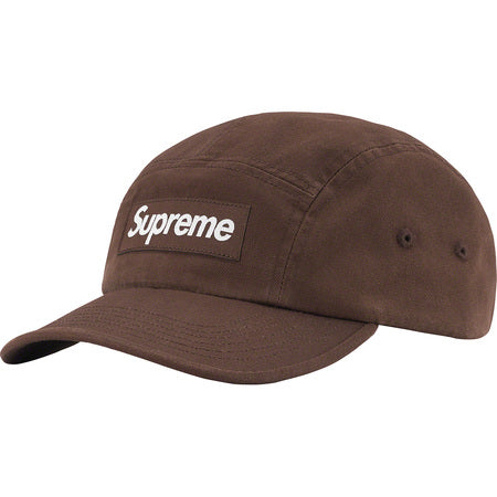 Supreme Washed Chino Twill Camp Cap Brown FW22