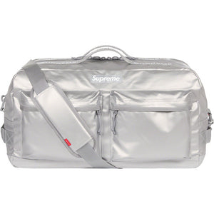 Supreme Duffle Bag Silver FW22