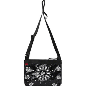 Supreme Bandana Tarp Side Bag Black