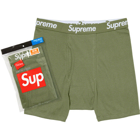 Supreme Hanes Boxer Briefs (2 Pack) Olive – BASEMENT_HK