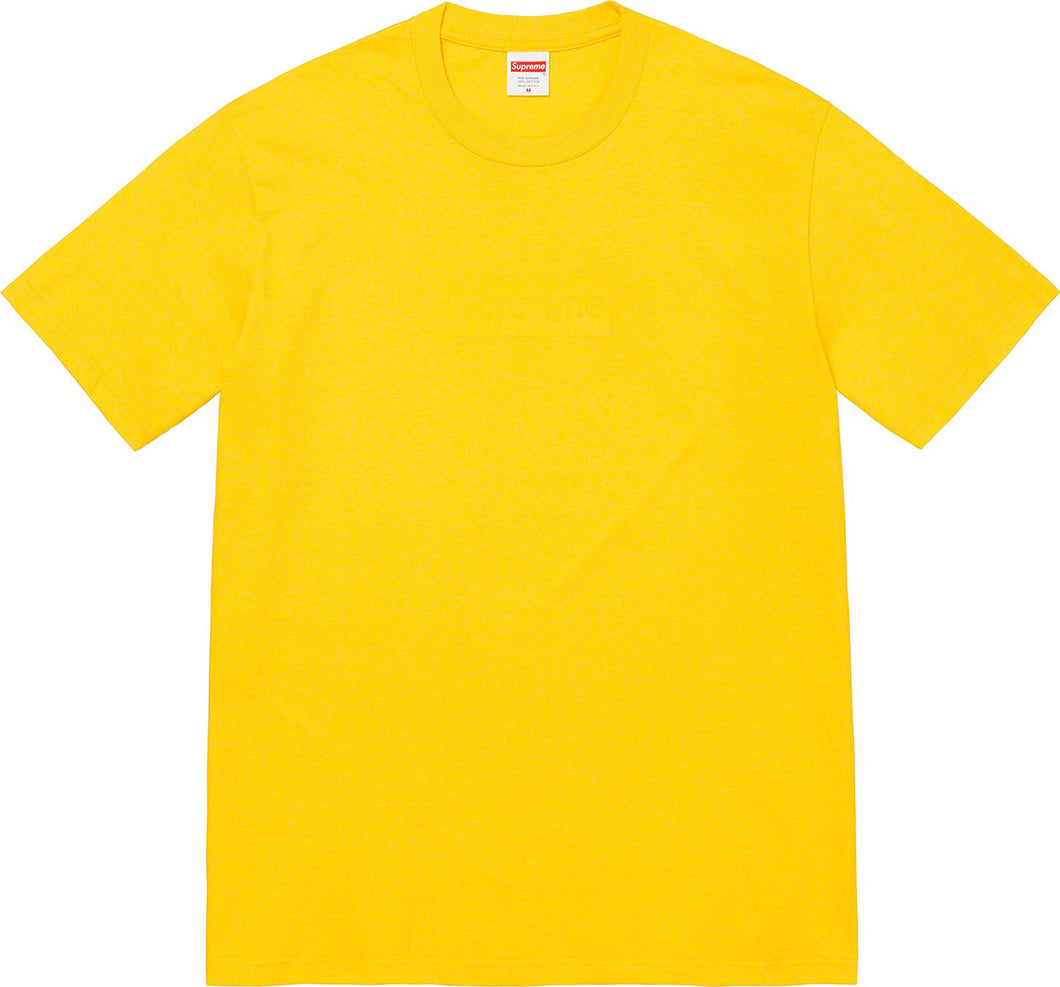 Supreme Tonal Box Logo Tee Yellow