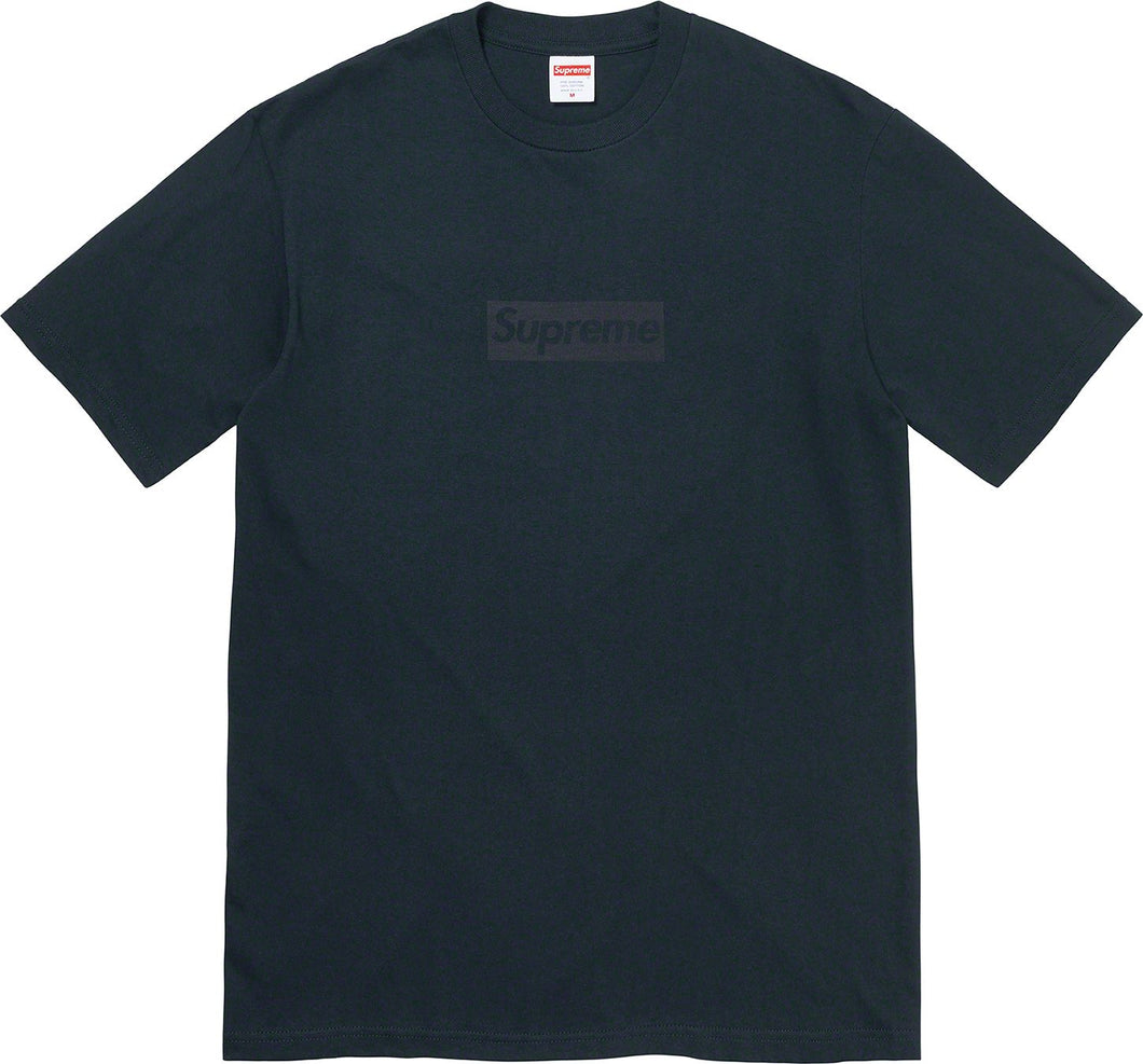 Supreme Tonal Box Logo Tee Navy