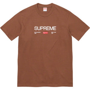 Supreme Est 1994 Tee Brown