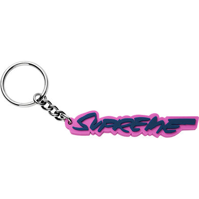 Supreme Futura Logo Keychain Purple