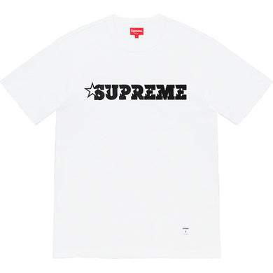 Supreme Star Logo S/S Top White